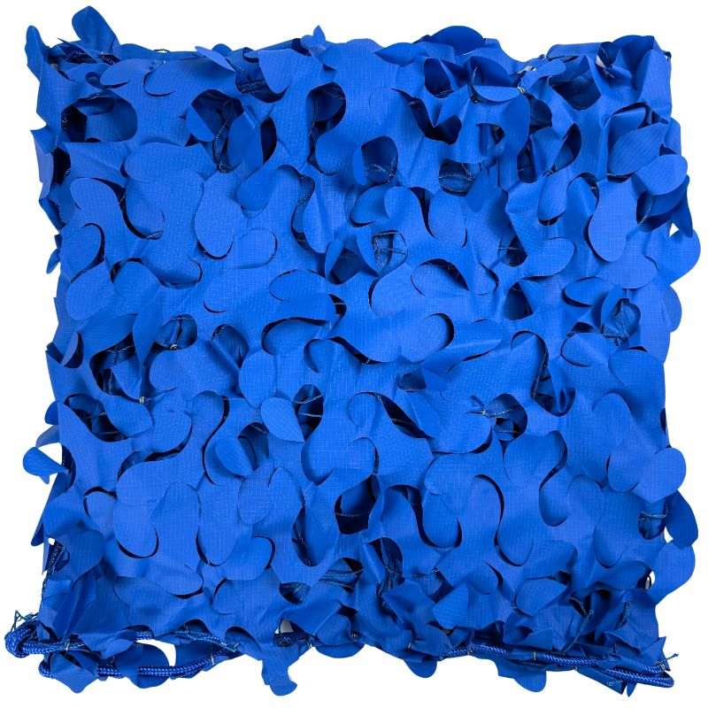 Blauw driehoekig camouflagenet