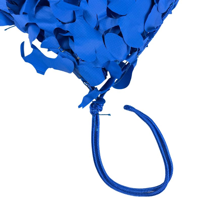 Blauw driehoekig camouflagenet