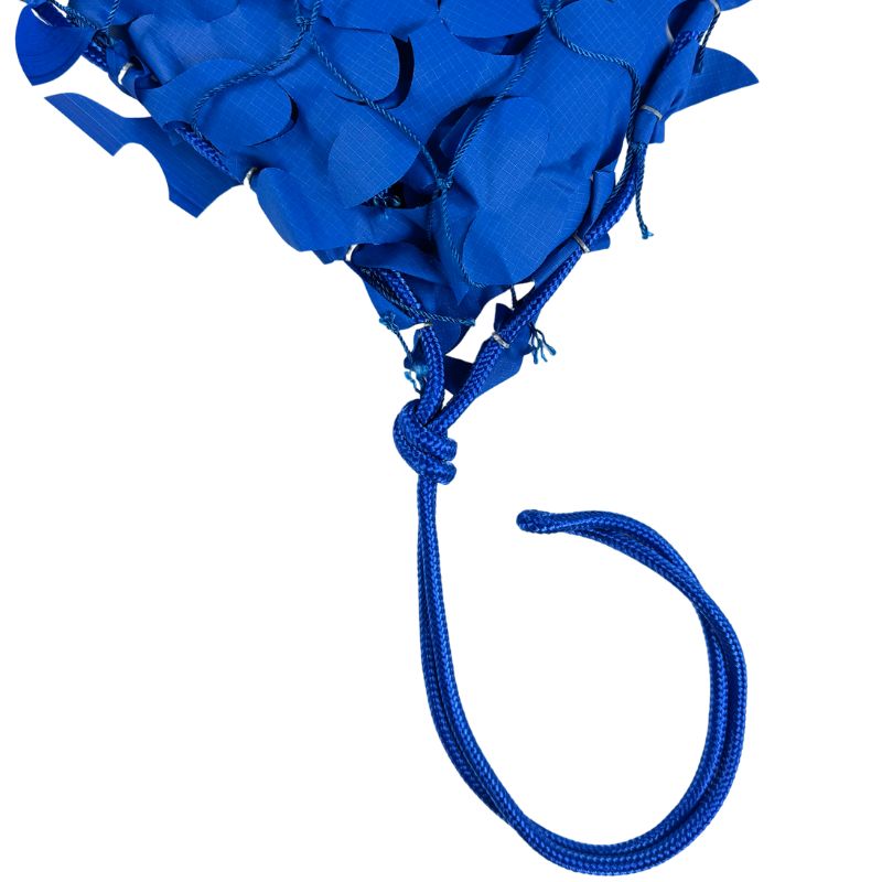 Blauw driehoekig camouflagenet