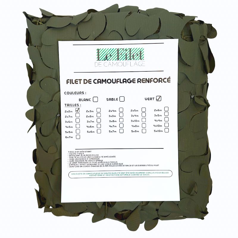 Groen driehoekig camouflagenet