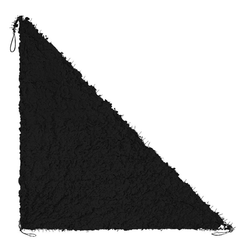 Zwart driehoekig camouflagenet