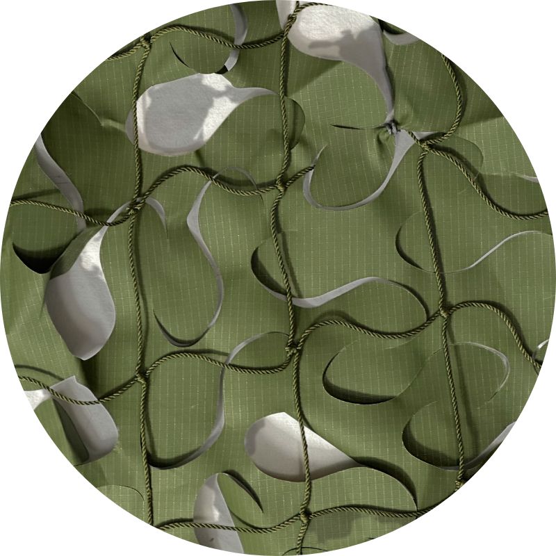 Groen driehoekig camouflagenet