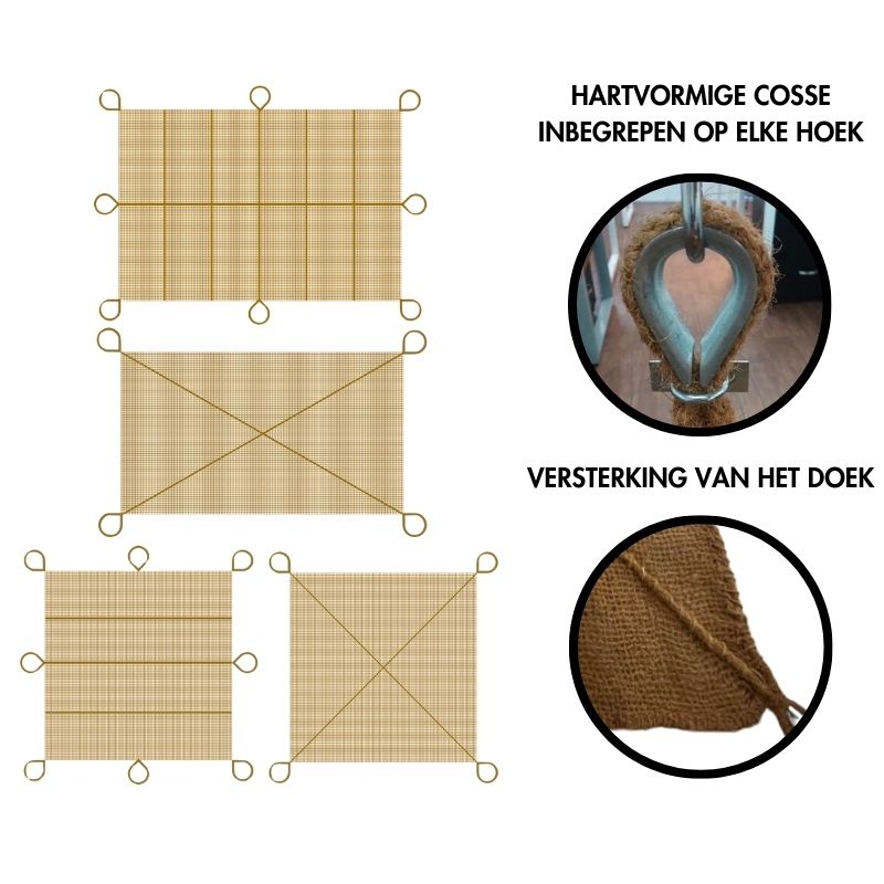 Schaduwdoek kokosvezel