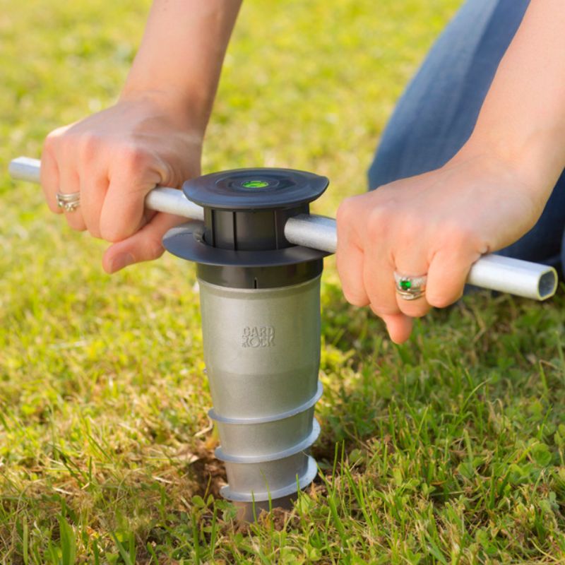 Aluminium verankeringsvoet voor schroeven of afdichten aan telescopische masten