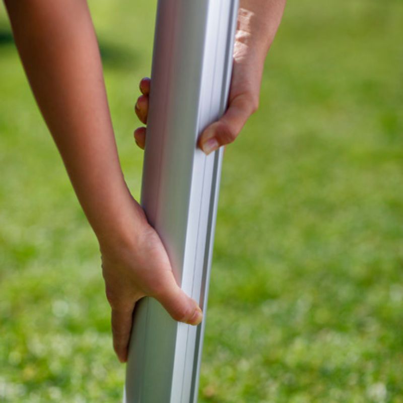 Aluminium verankeringsvoet voor schroeven of afdichten aan telescopische masten