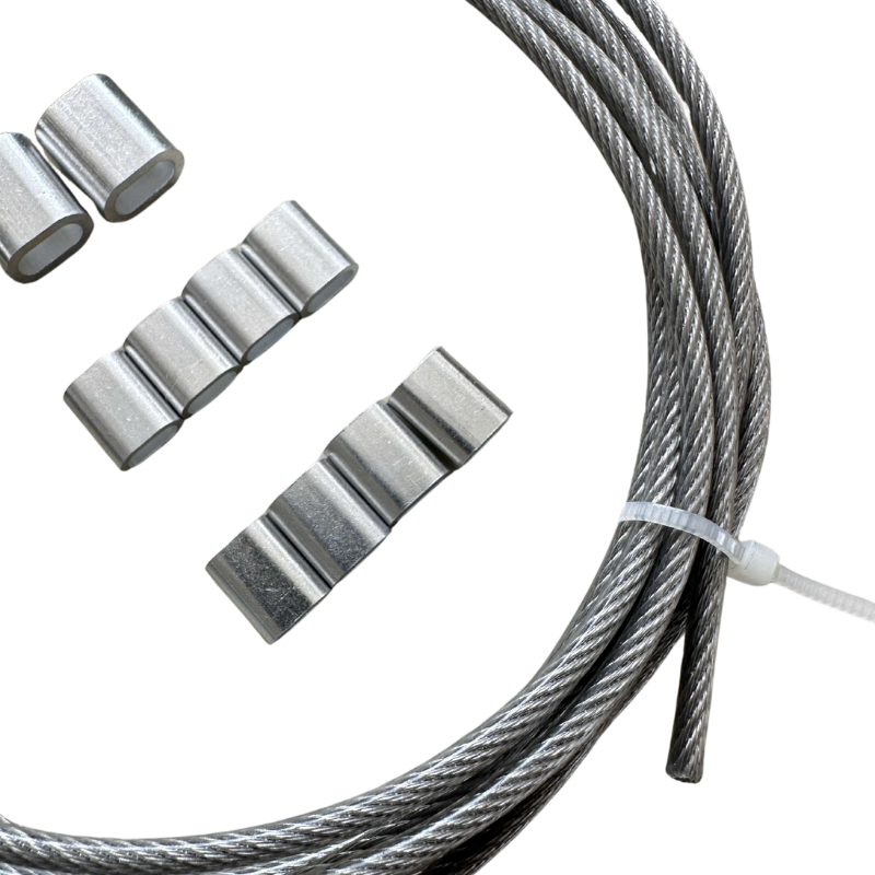 Staalkabel voor camouflage schaduwzeil