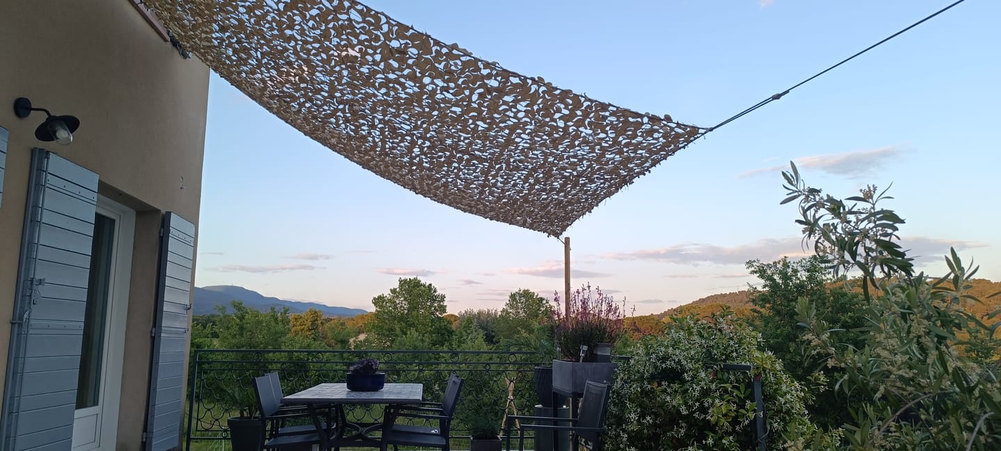 corde de fixation filet camouflage