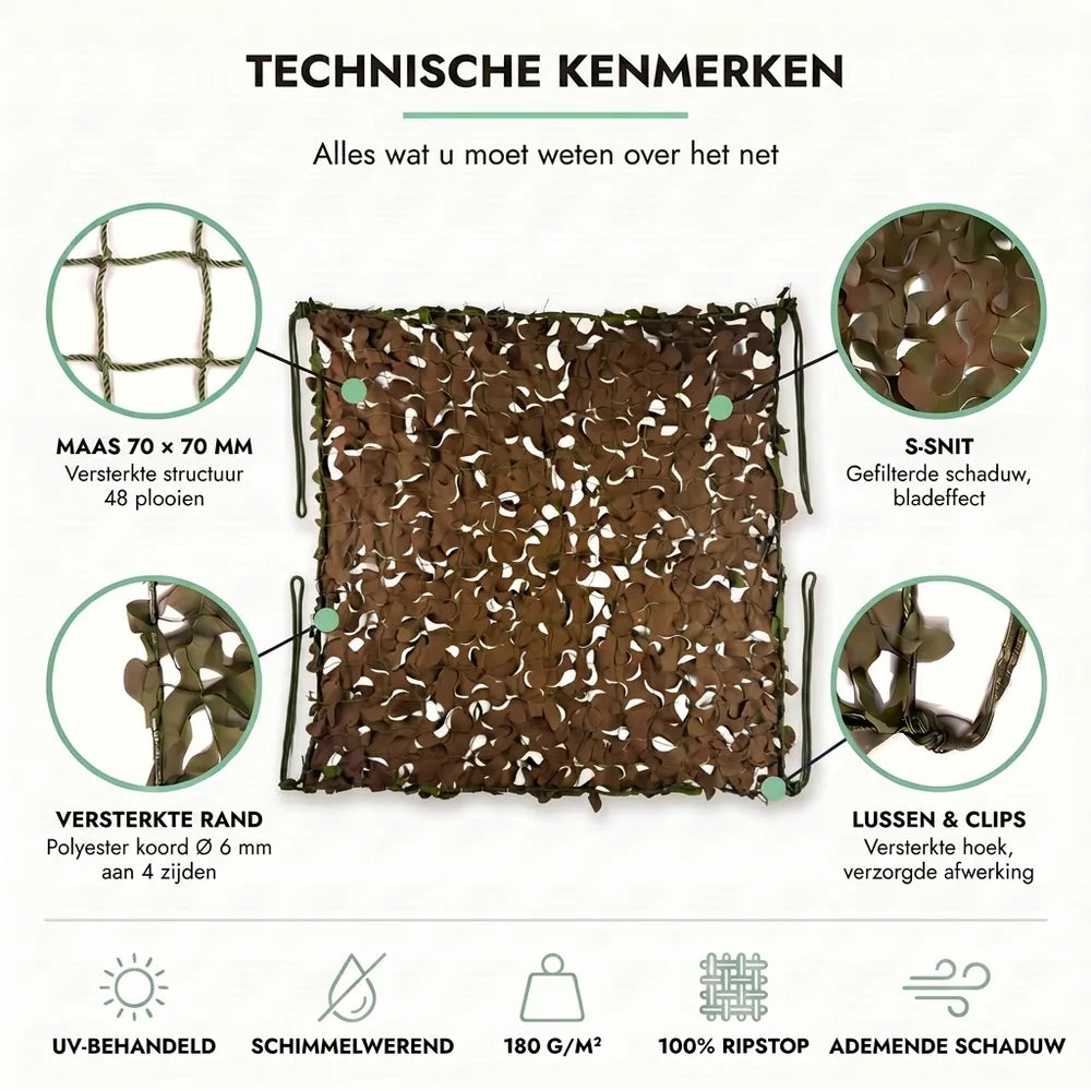 Woodland camouflagenet