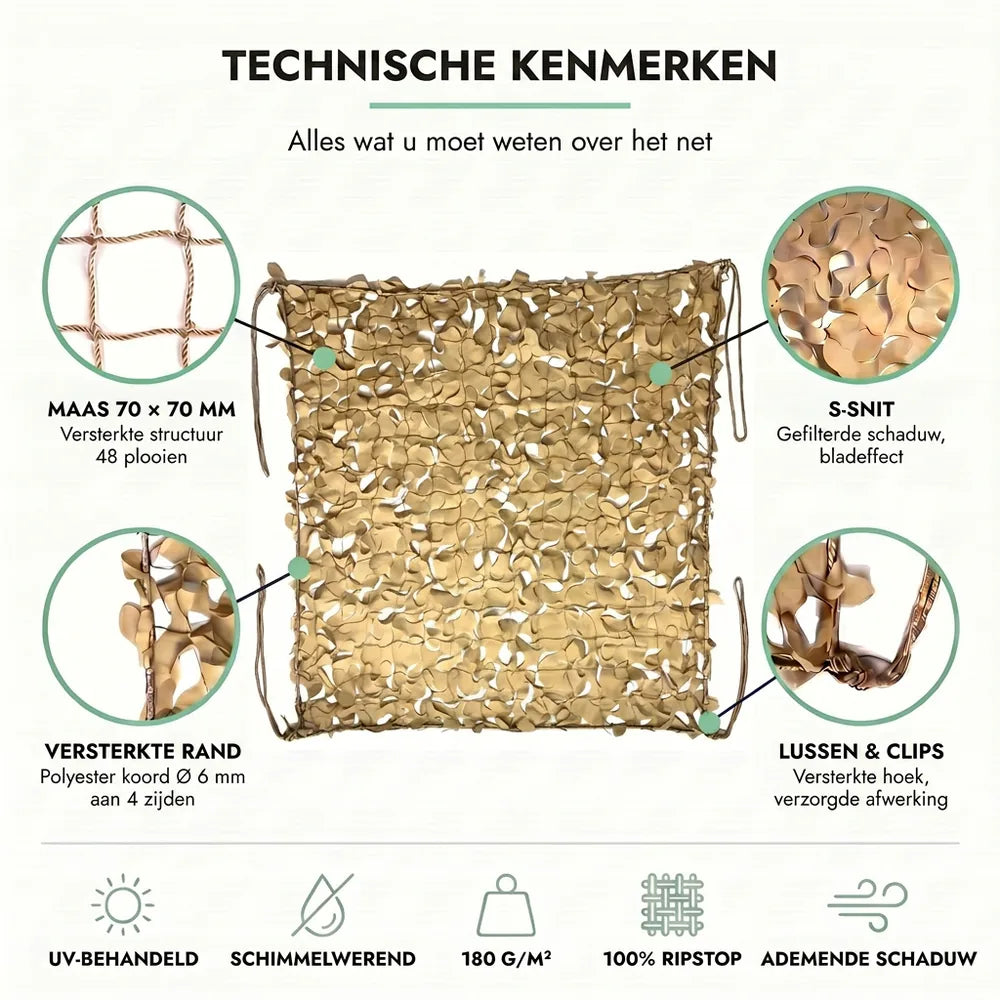 Beige camouflagenet