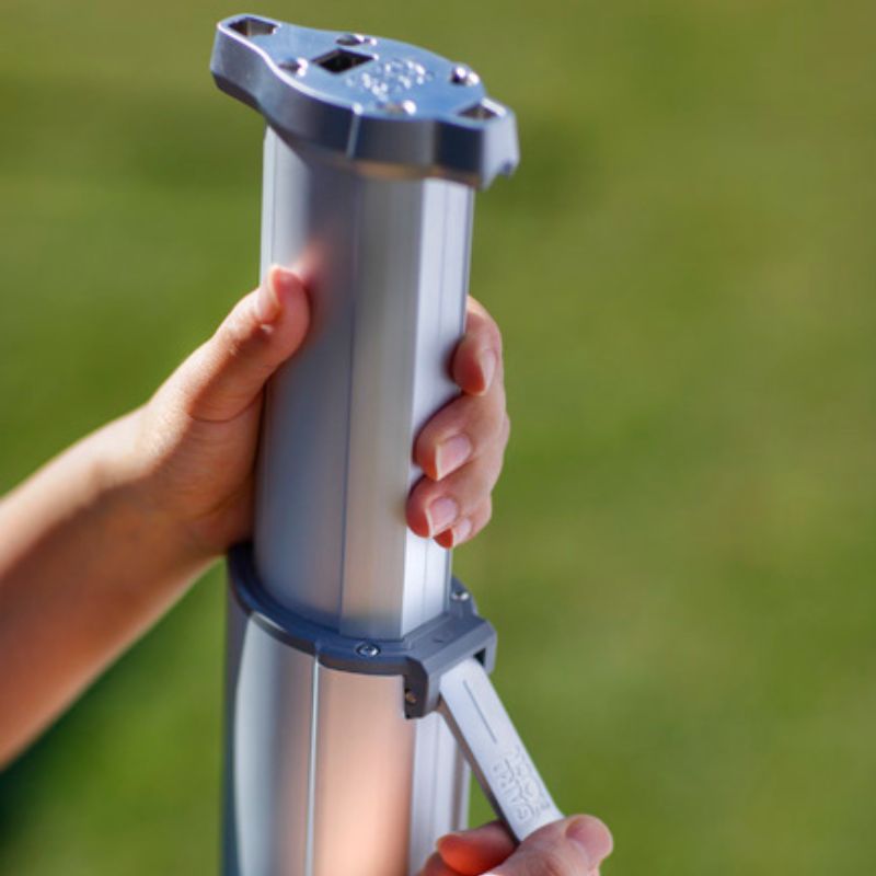 Aluminium telescopische paal voor camouflagenetten - het-camouflagenet