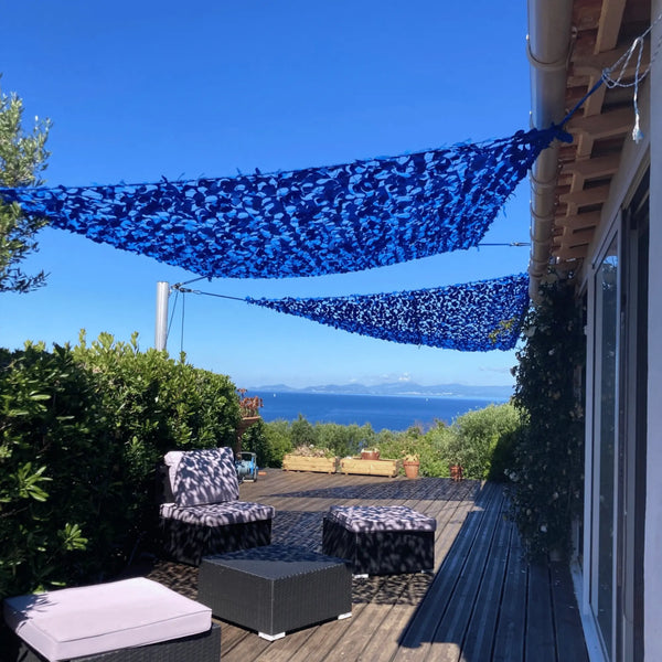 Blauw camouflagenet
