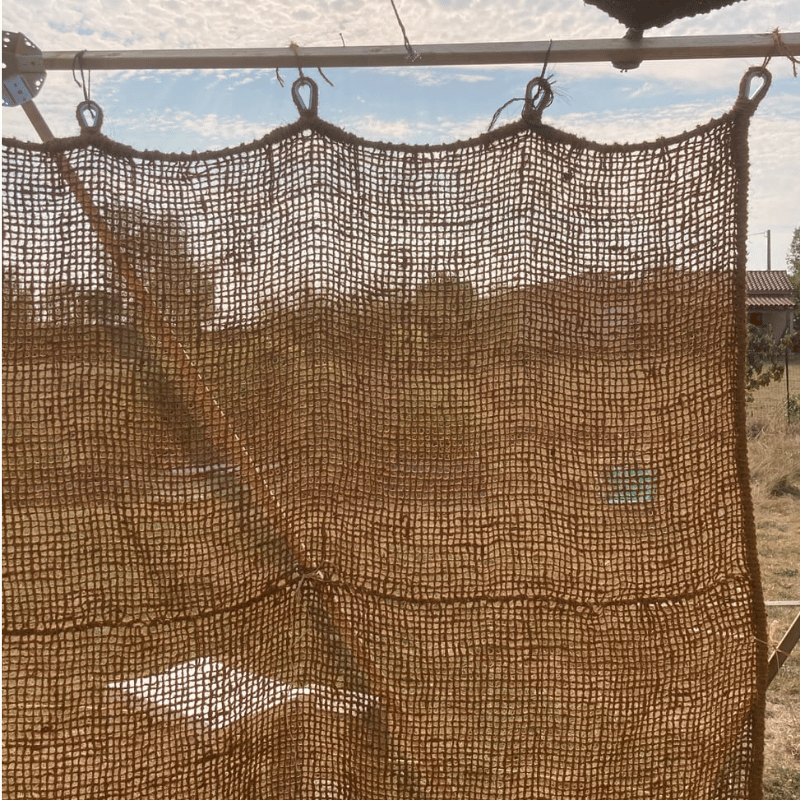 Gordijn van kokosvezel
