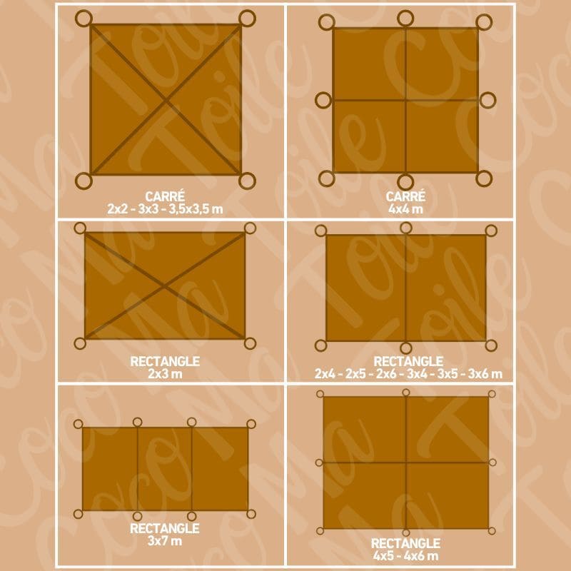 Schaduwdoek kokosvezel
